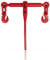 Dolezych 46801400 Tendicatena a Cricchetto Comgancio di Accorciamento per Catena da 6 mm, Lc 2200 Dan, Rosso