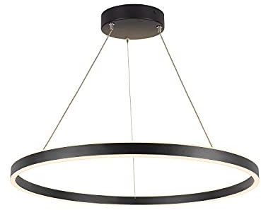 SLV Pendelleuchte ONE 80 PD DALI UP/DOWN / Wohnzimmer-Lampe, Innen-Beleuchtung, Hänge-Leuchte Esszimmer, LED, Decken-Leuchte / CCT switch 3000/4000K 34W 1270lm schwarz dimmbar, 1004763