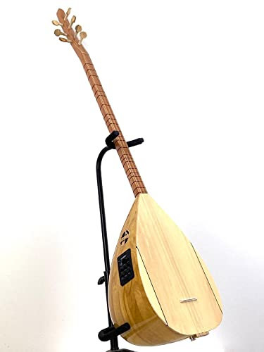 Dut Saz mit Fishman Equlalizer Stimmgerät Sahne Sazi Lang hals