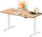 Flamaker Höhenverstellbarer Schreibtisch 120 x 60 cm, Schreibtisch Höhenverstellbar Elektrisch mit Memory Funktion, Computertisch mit Kabelmanagement, Standing Desk, Stehpult, Bürotisch, Beige