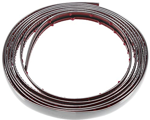 A ABSOPRO Auto Tür Fenster Stoßstange Seite Körper Verkleidung Leiste 16ft 15mm Silber Ton