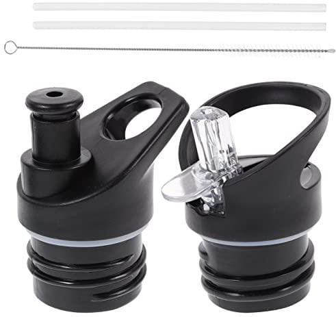 SEWACC 2pcs Straw Lid, Spout Lid Flip Lid Replacement Cap Straw Lid for Sport Cap Water Bottle Accessories (random Style)