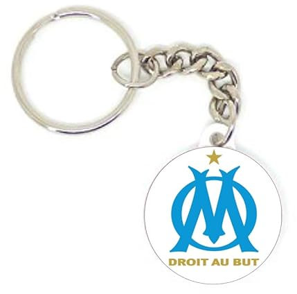 Porte clé badge OM Olympique de marseille football personnalisé collection