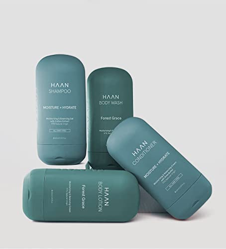 HAAN - Reisekit Essentials on the Go körperpflege- und Hygieneset in Reisegröße – nachfüllbar und vegan