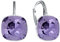 Damen Hängen Ohrringe Silber 925 mit Marken Kristalle Zirkonia - Schmuck Echt Silberne Hängende Ohrhanger für Frauen und Mädchen - Hängeohrringe Ideal Geschenk (Tanzanite)