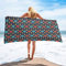 Schwarzes Handtuch Amor's Goldpfeil, personalisierbar, schnell trocknend, Strandtuch, Sanddecke, leicht, saugfähig, übergroß, große Handtücher für Badezimmer, Hotel, Fitnessstudio, Spa, Pool, Schwimme