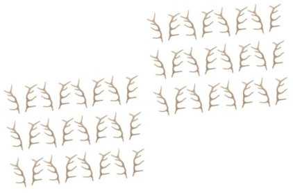 Cabilock Paar Geweih-Schneemann-Ornament Hirschgeweih- Schneemann-Bastelsets Kunstgeweih Rentiergeweih Basteln Rentiergeweih Zum Basteln Rentiergeweih Zum Basteln