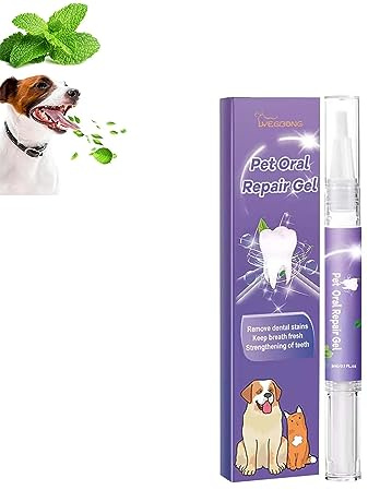 Cvreoz Gel für Die Mundpflege Von Haustieren, Cvreoz Pet Oral Repair Gel, Cvreoz Pet Oral Restoration Whitening Gel, Pet Teeth Whitening Restorative Gel, Beseitigt Mundgeruch, Zahnaufhellung (1PC)