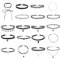 19 Stück Choker Kette Damen, Halsband Damen Schmuck Choker Halsketten Samt Gothic Tattoo Spitze Choker Halsband Damen Choker Schwarz, für Frauen und Teenager-Mädchen