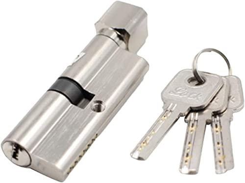 Zylinderschloss, Türzylinderschloss, Türschloss, Schließzylinder 1 Satz Türzylinderschloss vorgespannt 70 mm Anti-Diebstahl-Eingangstürschloss aus Metall mit 3 Schlüsseln Home Security Innenschlafzimm