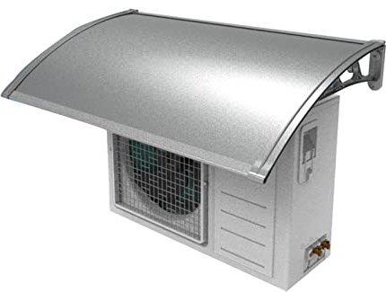 Couvercle D'unité Extérieure Climatiseur en Alliage D'aluminium Déflecteur d'air,Couverture Résistante Aux Intempéries De Protection De Pompe À Chaleur D'unité Condensation À C.a,Housse de Pluie AC