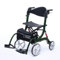 Besco Medical 2 in 1 Rollator-Rollstuhl SPRING VARIO - Leichtgewicht Rollator mit Rollstuhlfunktion & Komfort-Federung - faltbar, höhenverstellbar & umbaubar zum Transportstuhl - Modell L Jadegrün