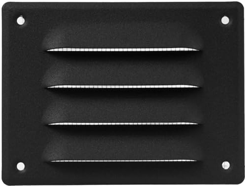 Repa Market 140 x 105 mm Anthrazit Lüftungsgitter - Rechteckig Metall HVAC Lüftung Abdeckung für Wand und Decke mit Fliegengitter - Innen und Außen Wetterschutzgitter - Klimaanlage, Heizung