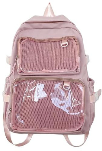 etnoreun Ita Rucksack mit 2 ITA Windows Kawaii Anime Display Cute Cosplay Tasche, Pink, Medium