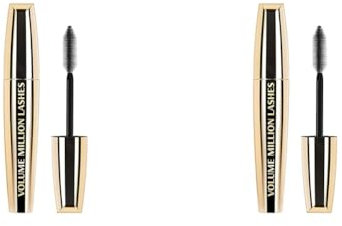 L'Oréal Paris Volume Million Lashes Mascara schwarz, Wimperntusche für extra Volumen und Defintion, mit Wimpern-Multiplizier-System (1 x 10,7ml) (Packung mit 2)