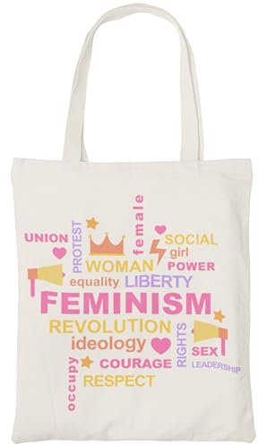 Zinello Design - Feminismus – eine inspirierende Botschaft für starke Frauen – 100 % umweltfreundliche Baumwolle, perfekt für den täglichen Gebrauch – originelle Geschenkidee – langlebig und