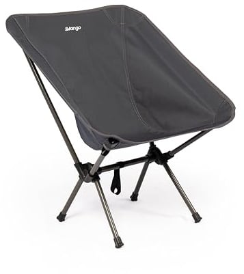 Vango Micro Steel Camping Chair, Strong, Foldable to Compact Size, Lightweight at 1.5kg, Garden Chair Perfect for Festivals, Campers, Fishing, Walkers (India Ink)
