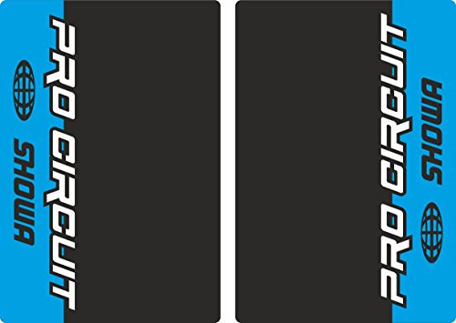 Upper Fork Decal Stickers Graphic Set Compatible with PRO Circuit SHOWA Suspension - Fit All Dirt Bikes - Adhesive Vinyl Blue (Matte)