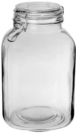 2 x Tarros 3 L Hermético Vidrio - Envio 24 h - Tarro o Tarrina de Cristal con Tapa hermetica (G - 3 L)