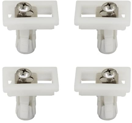 Cerniere per sedile wc kit cerniere copriwater con chiusura ammortizzata e tasselli espansione in plastica per fissaggio tavoletta wc universale inserti (bulloni 34x40 4pz)