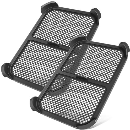 KTCINA 2Pcs Air Fryer Accessories for Ninja AF300, Air Fryer Splash Guards Silicone Air Fryer Liners Ninja Tower Heat Resistant Spatter Covers