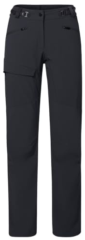 VAUDE Women's Croz Pants III, Technische, strapazierfähige Softshellhose für Alpinistinnen auf Berg- und Hochtour, windabweisend und atmungsaktiv