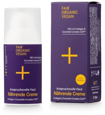 i+m Nährende Creme 30ml · BIO Gesichtscreme mit Ceramide Complex & Collagen · Sheabutter, Aloe Vera & Hyaluron · Tagespflege trockene Haut · Naturkosmetik, Vegan