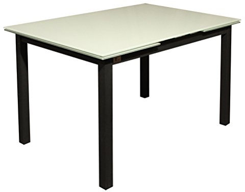 RR DESIGN Mesa extensible cristal cocina salón moderno modelo Nolan