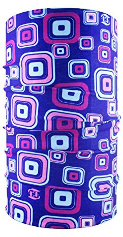 HeadLOOP Multifunktionstuch Lila Retro Loop Schlauchtuch Schal Halstuch Kopftuch Microfaser