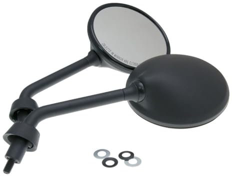 Spiegel Set kurz schwarz M8 kompatibel mit Vespa GTS 300ie Super Sport ZAPM45 Quasar, GTS 125 ZAPM31 Leader, GTS 300ie Super ZAPM45 Quasar, LX 50 2T ZAPC381, GTS 125ie Super 10-