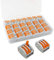 QitinDasen 25Pcs KV222-413 Leva-Dado Cavo Connettore, 3 Porte Connettore Conduttore Compatto, Morsettiera Cavo Connettore Molla Rapido
