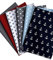 babrause® Stoffpaket Patchwork Baumwollstoffe 12 x (25x35cm) blau hellblau grau rot - Stoffe - Punkte, Sterne, Rauten, Anker, Pünktchen, Sterne