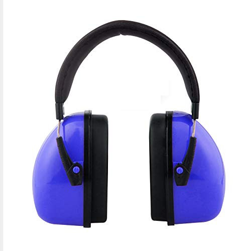 Supertool Casque anti-bruit pour enfants/adultes pour concert, feux d'artifice, vol et tempête - Compact, pliable, confortable et réglable, bleu/noir