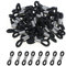 Hifot 40 Stück Brille Brillenkette Gurthalter Schlaufenenden Gummi Brillenkordel Gurthalter Schlaufen Gummi Enden Brillen Kettenenden Gummischlaufen 22mm