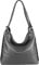 ITALYSHOP24.COM OBC Damen Tasche Rucksack 2 in 1 Umhängetasche Schultertasche Umhängetasche Daypack Leder Rucksacktasche Shopper Backpack Freizeitrucksack (Grau (echtes Leder))