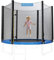 Monzana® Netz Sicherheitsnetz Trampolin Ø 183 inkl. Karabinerhaken UV-beständig Außenbefestigung optimaler Schutz - Trampolinnetz Trampolinschutz