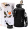 H2O Capsule 2.2L Half Gallon Wasserflasche mit Aufbewahrungstasche und abnehmbarem Strohhalm - BPA-frei Großer wiederverwendbarer Getränkebehälter mit Griff - Big Sports Jug, 2.2 Liter (74oz)
