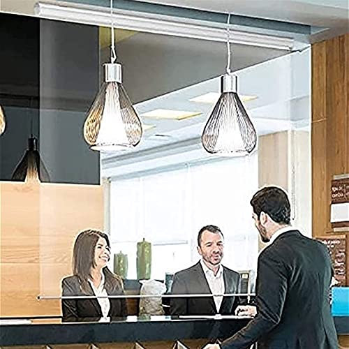 FUFU Außenrollos, 0,5 mm PVC 100% wasserdicht, Heavy Duty transparente Fenster-/Türen-Vorhangplatte, Regendicht pro Pavillons Balkon, Bohren DIY-Service (LXH) (Color : Clear, Size : 160x110cm/LXH)