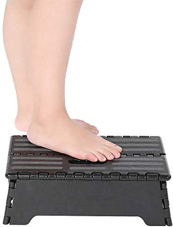 Étape se Pliante Marchepied Pliable Tabouret Pliant, Marché Pied Pliable Plastique Piédestal Pliable pour Porte de Voiture de Salle de Bain, Gain de Place, Charge Jusqu'à 300 LB