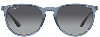 Ray-Ban Unisex-Adult Rb4171 Sunglasses, Transparent Blue/Polarized Grey Gradient, 54 mm
