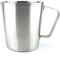 Verre doseur en acier inoxydable - 1000 ml - 1 litre - Avec graduation et poignée ml & oz