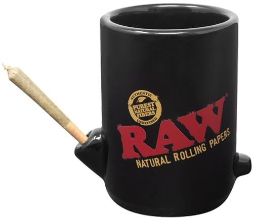 RAW Taza Wake Up & Bake Up con soporte para cono