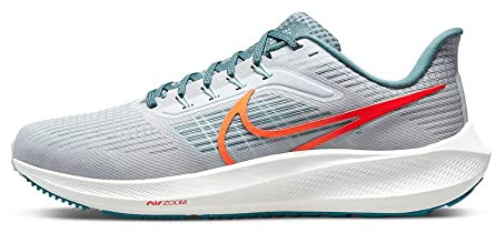 Nike Herren Air Zoom Pegasus 39 Running Shoes, Pure Platinum/Total Orange-Mineral Slate, 45 EU