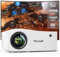 Proyector Bluetooth WiFi 5G, proyector de película para exteriores nativo 1080P con visualización de 300 pulgadas, proyector de video de cine en casa 380ANSI compatible con 4K, proyector de video LED