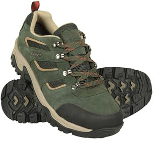 Mountain Warehouse Voyage Mens Waterproof Shoes - IsoDry, Lightweight, Quick-Dry & Breathable Footwear with Rubber Outsole - for Spring Summer & Outdoors Khaki Adult Shoe Size 6