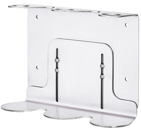 Kuishi Soap Dispenser Bracket - Wall Mounted Soap Bottle Holder, Stainless Steel Holder for 250–500ml Bottles, Kitchen & Bathroom, Chrome, Triple (Bottle Not Included)