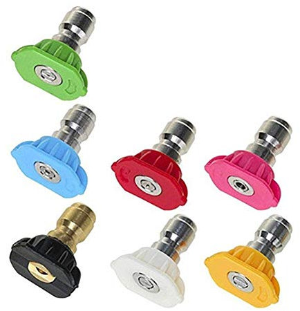 FEATUR Spray Gun, Foam Sprayer,Foam Nozzle,Washer High-pressure Sprinkler Nozzle Stainless Steel 1/4 Quick- High-pressure Nozzle Linear