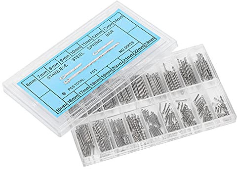 Watch Band Link Cotter Pins, 360PCS Watch Strap Pin Set, Watchband Link Spring Bar for Watch Band Replace, Stainless Steel Watch Bracelet Pin for Watch Band Repair 6-23mm