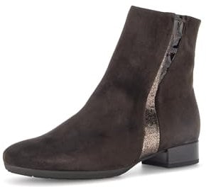Gabor Damen Klassische Stiefeletten, Frauen Boots,Komfortable Mehrweite (H),übergangsschuhe,Stiefel,ENGL.Brown (Micro),42 EU / 8 UK