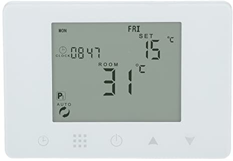 Termostato RF Inalámbrico, Controlador de Temperatura, Monitor, Pantalla LCD Retroiluminada Programable, Termostato de Calefacción Eléctrica Inteligente